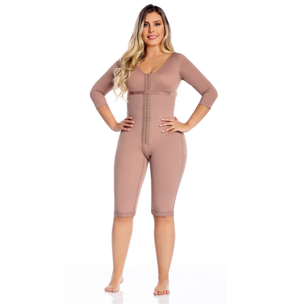 Knee Length With Arms Sleeve Bra And Clips