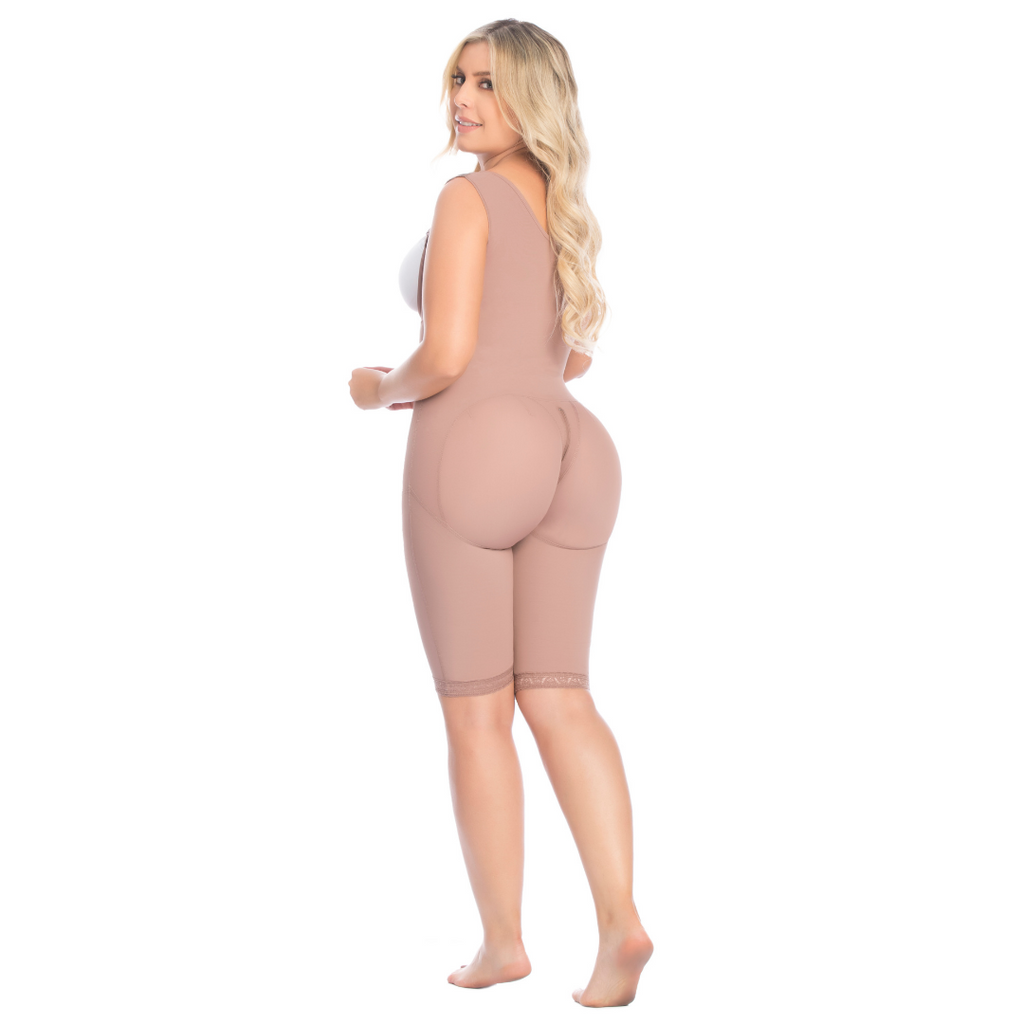 Knee Length With Clips And Zipper In The Butt Area No Bra [BEIGE] STAGE 2